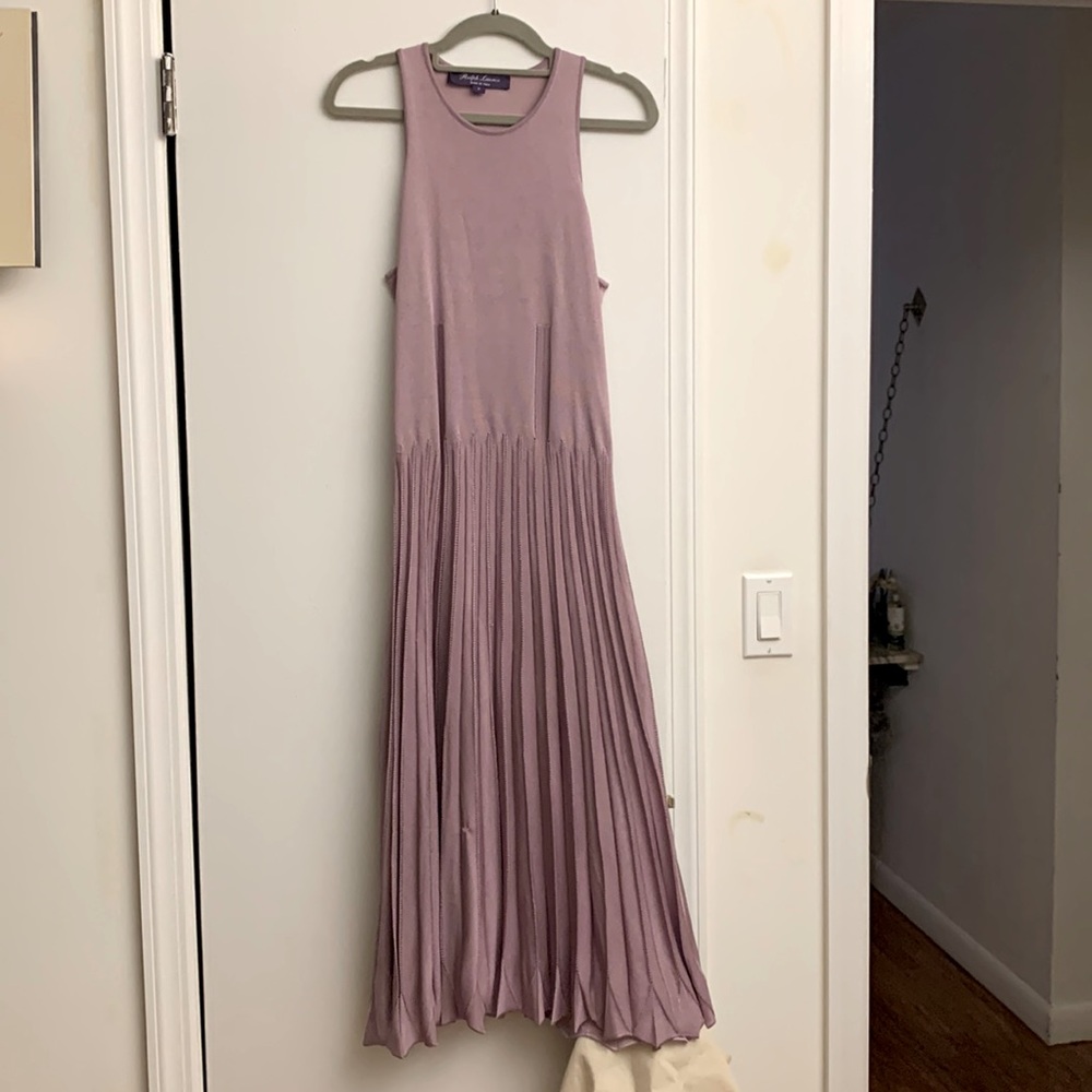 NEW RL lavender midi dress